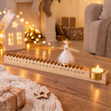 Angel Advent Countdown Tealight Holder