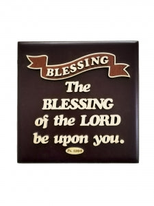 Square Plaque - The Blessing of The Lord Be Upon You