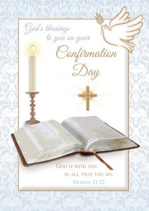 Confirmation Male Bible Greeting Card