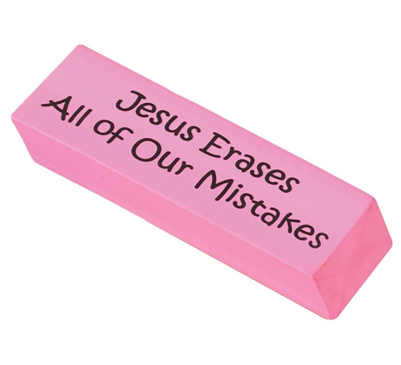 Jesus Erases All of Our Mistakes Rubber
