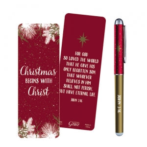 Christmas Begins with Christ Pen and Bookmark