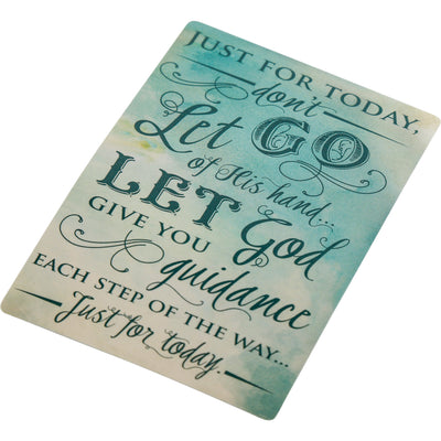 'Let Go, Let God' Prayer Card
