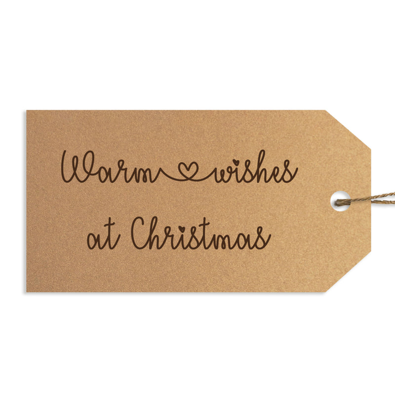 Warm wishes Christmas Gift Tag