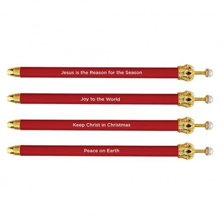 Crown Pen - Red Pack of 12