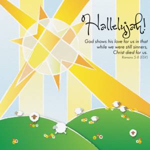 Easter Hallelujah Easter Cards (pack of 5)