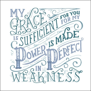 Glebe Cottage Greetings Card My Grace is Sufficient