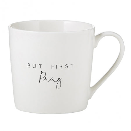 Café Mugs - But First Pray
