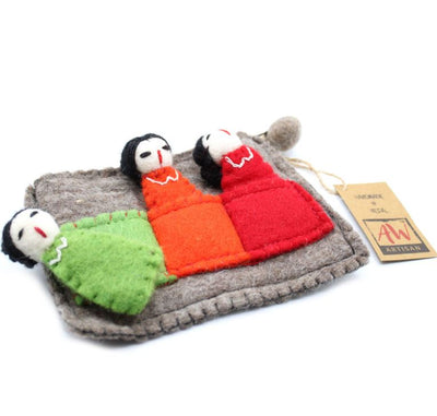 Finger Puppets with Pouch - Friends