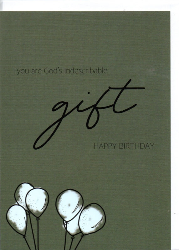 Happy Birthday Gift of God Greeting Card