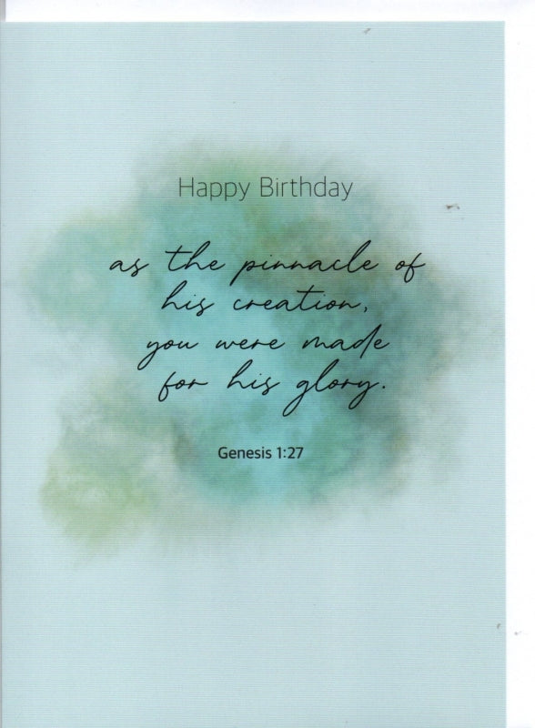 Happy Birthday In His Image Greeting Card