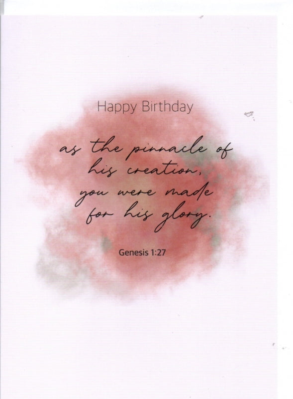 Happy Birthday for His Glory Greeting Card