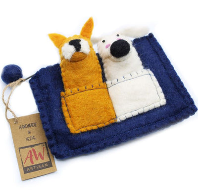 Finger Puppets with Pouch - Puppy Pals