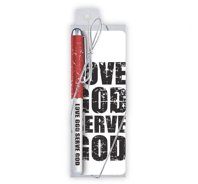 Love God Serve God Pen & Bookmark Set