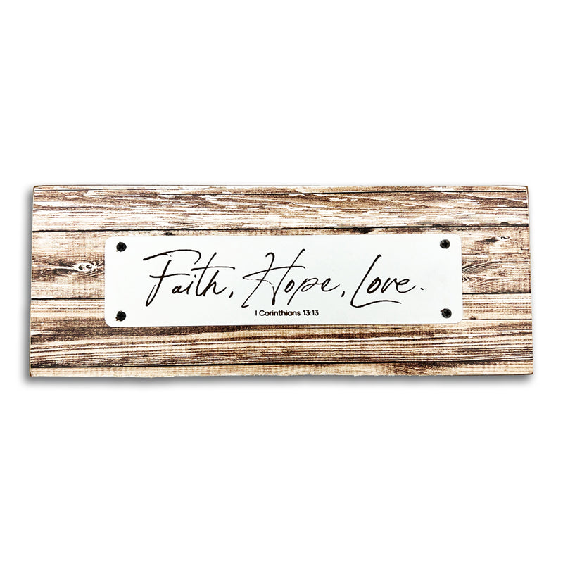 Faith Hope Love - Tabletop Plaque