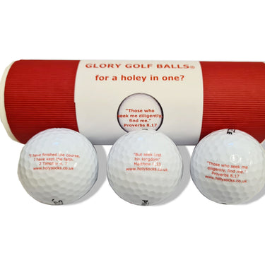 Glory Golf Balls Set of 3 "Those who seek me"
