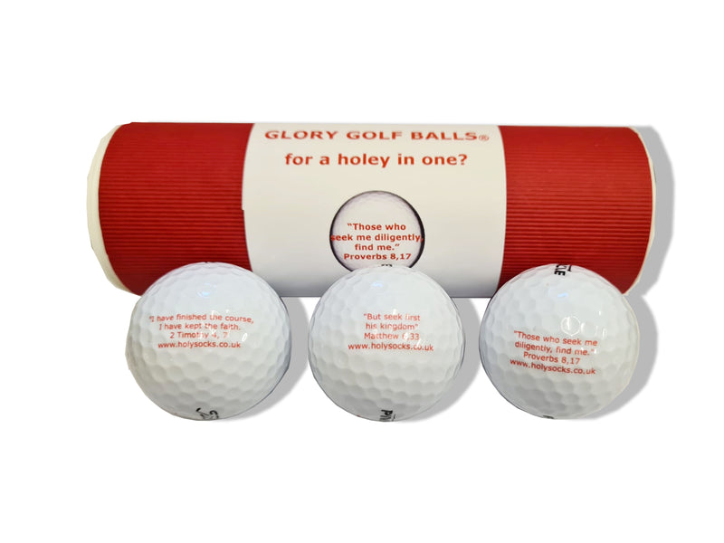 Glory Golf Balls Set of 3 "Those who seek me"