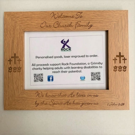 Welcome To Our Church Family Photo Frame
