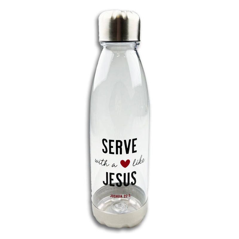 Serve With A Heart like Jesus Water Bottle