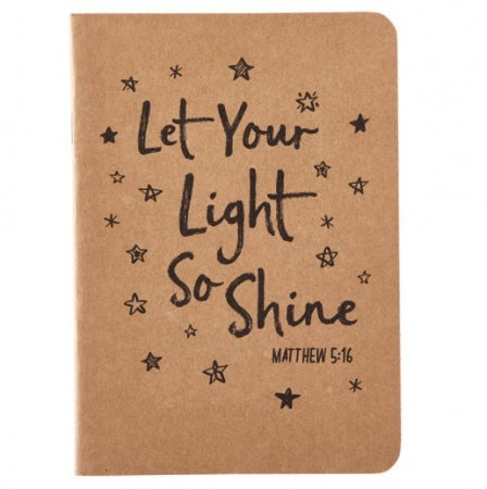 Let Your Light So Shine Kraft Notebook