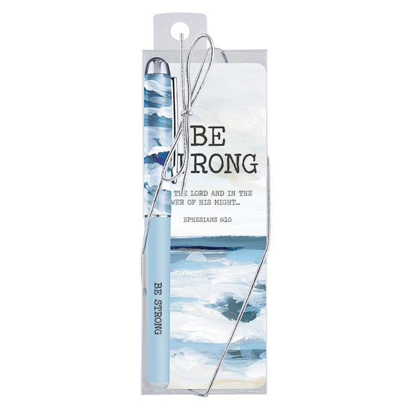 Be Strong Gift Pen with Bookmark