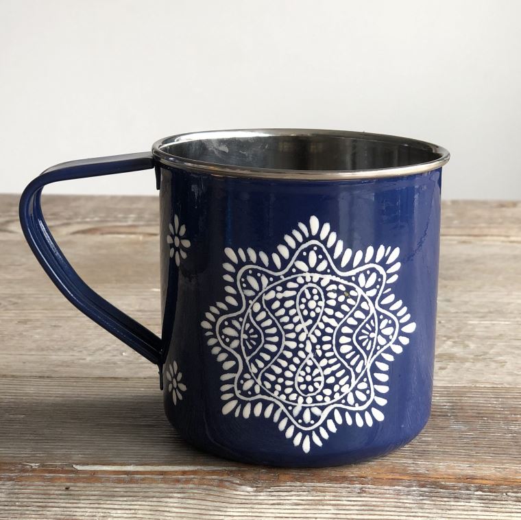 Enamel Hand-painted Mug