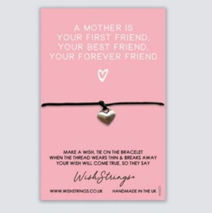 Mother Best Friend Bracelet with Backing Card
