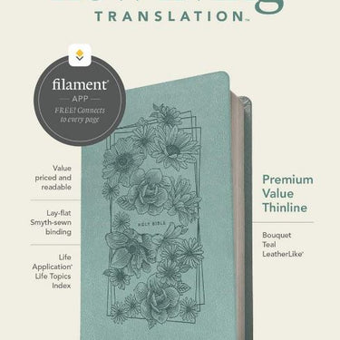 NLT Thinline Bible, Filament Enabled Edition- TEAL