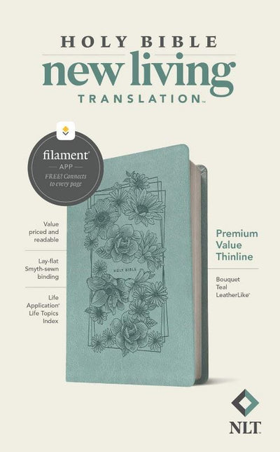 NLT Thinline Bible, Filament Enabled Edition- TEAL