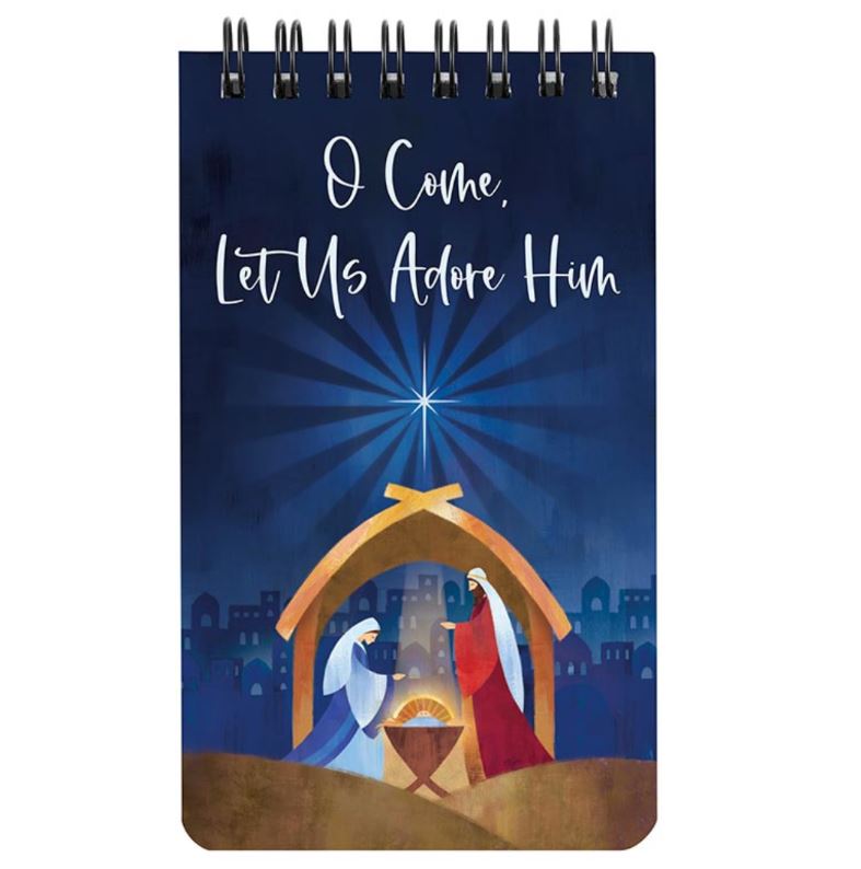 Let Us Adore Him Spiral Notepad