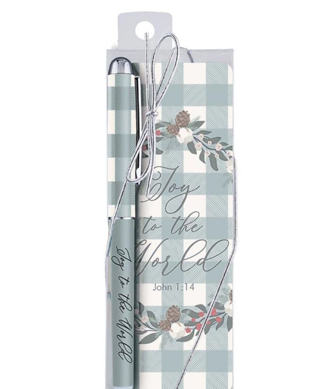 Joy to the World Gift Pen with Bookmark