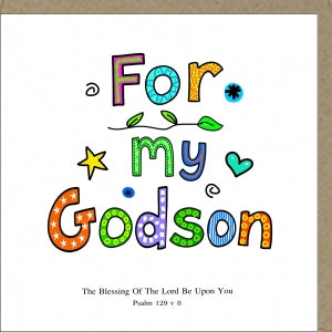 For My Godson Greeting Card