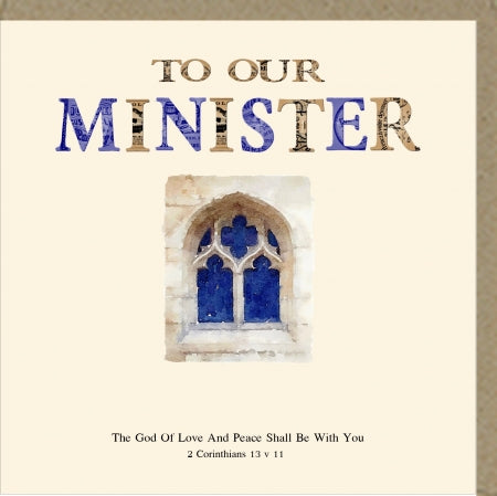 To Our Minister Greetings Card