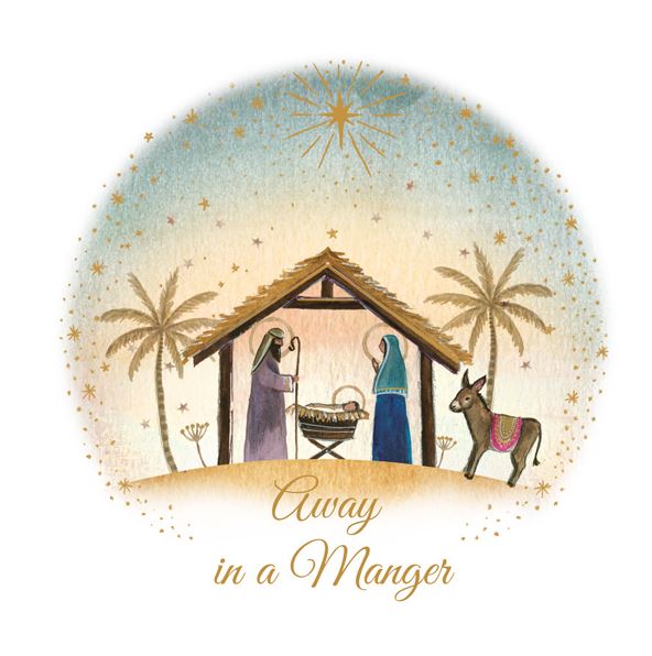 Away in a Manger Christmas Cards - (Pack of 10)
