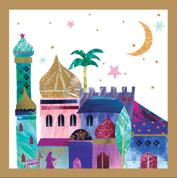 Collage Bethlehem Christmas Cards - (Pack of 10)