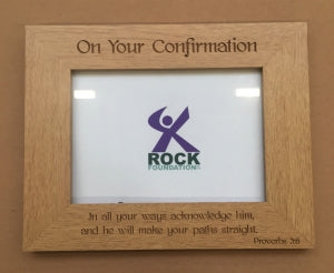 Rock Foundation Engraved Picture Frame - Confirmation Code: RFPF005