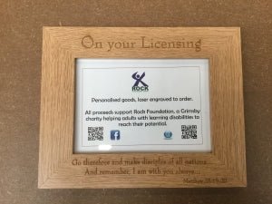 Engraved Picture Frame - Licensing