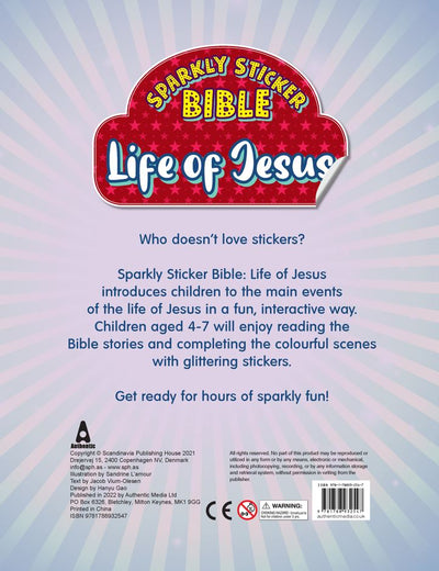 Sparkly Sticker Bible Storybook by Jacob Vium-Olesen