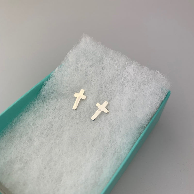 Little Cross Stud Earrings