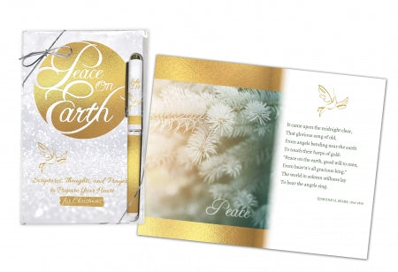 Peace On Earth Pocket-Sized Softcover Book and Pen Gift Set