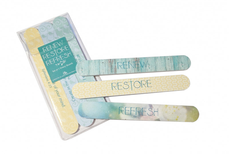 Renew, Restore, Refresh Nail Files in Pouch