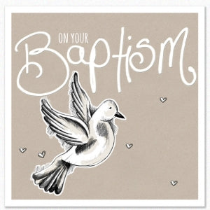 Tracey Russell Greetings Card Baptism Dove Card
