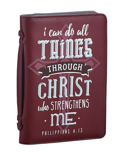 I Can Do All Things Leather Look Bible Cover