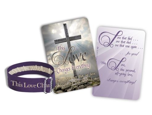 This Love Changes Everything Cloth Bracelet and Presentation Card