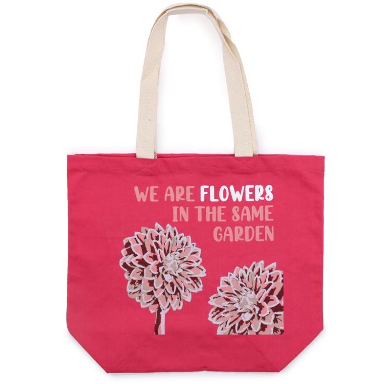 Printed Cotton Bag - Flowers