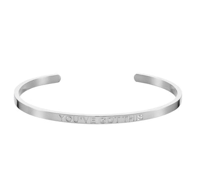 ‘You've Got This’ Affirmation Bracelet Silver