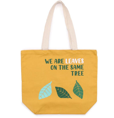 Printed Cotton Bag - Leaves