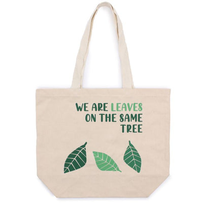 Printed Cotton Bag - Leaves