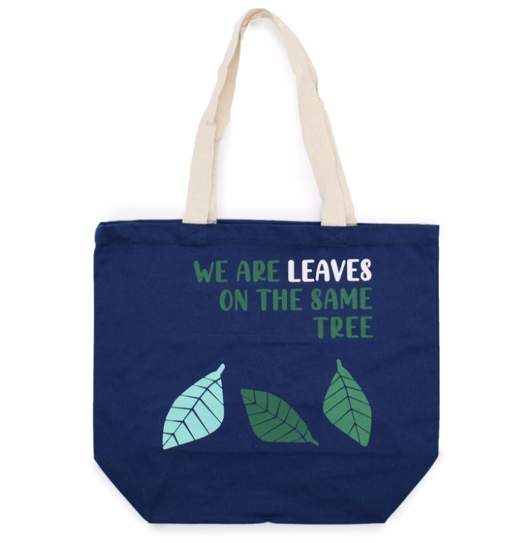 Printed Cotton Bag - Leaves