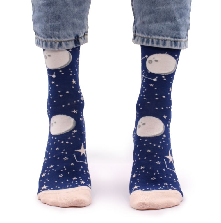 Bamboo Socks - Moon & Stars