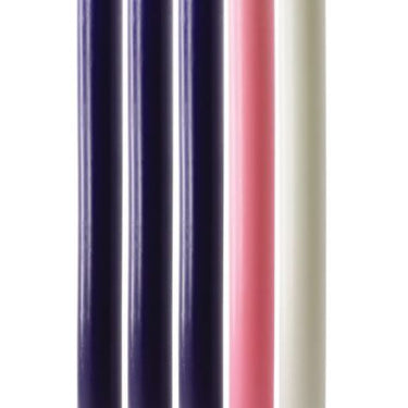 10" x 7/8" O/D (3 Purple, 1 Pink & 1 White)